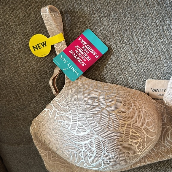 Vanity Fair, Beige, T-Shirt bra size 36DD, full coverage, no wire, NWT - Picture 4 of 10